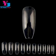 Bara – ensemble de Faux ongles transparents, 500 pièces, vernis à ongles, cercueil artificiel, Faux ongles, conseils d'art, bricolage