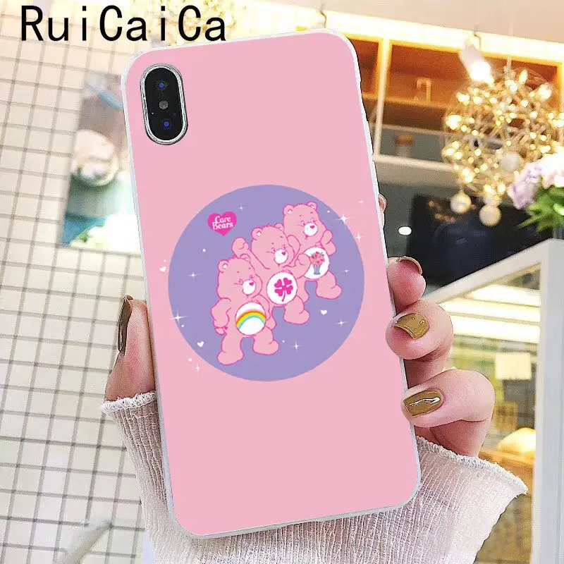 Pink Lovely Care Bears rainbow Cute