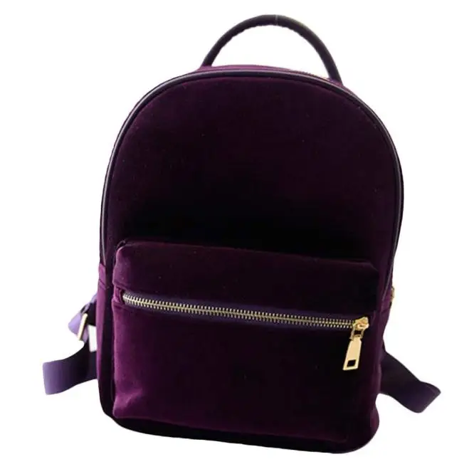 USDH, Модный женский рюкзак для путешествий, золотой бархат, маленький рюкзак, школьный рюкзак, сумка через плечо, дропшиппинг, csv f6