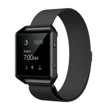 KNS-7 Магнитная Петля из нержавеющей часы с металлическим ремешком для Fitbit Blaze трекер с рамкой большой сменный ремешок аксессуары