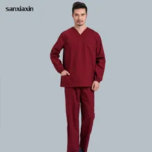 Sanxiaxin униформа для сотрудниц спа-салонов больничный медицинский скраб комплект одежды стоматологическая клиника и салон красоты для ролевых игр, медсестра, мода Slim Fit хирургические