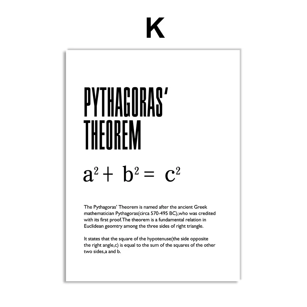 Расширение времени Физика Наука скандинавский плакат художественная стена с цитатой холст живопись настенные картины для гостиной офис класс домашний декор - Цвет: K