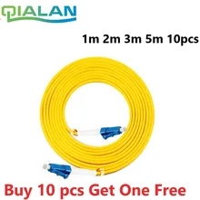 LC UPC Patchcord Fiber Optic Patch Cord Duplex 2.0mm PVC Optical Jumper Single Mode FTTH Fiber Patch Cable LC Connector lc upc to lc upc fiber optic patch cord duplex 2 0mm pvc optical jumper single mode ftth fiber patch cable lc connector