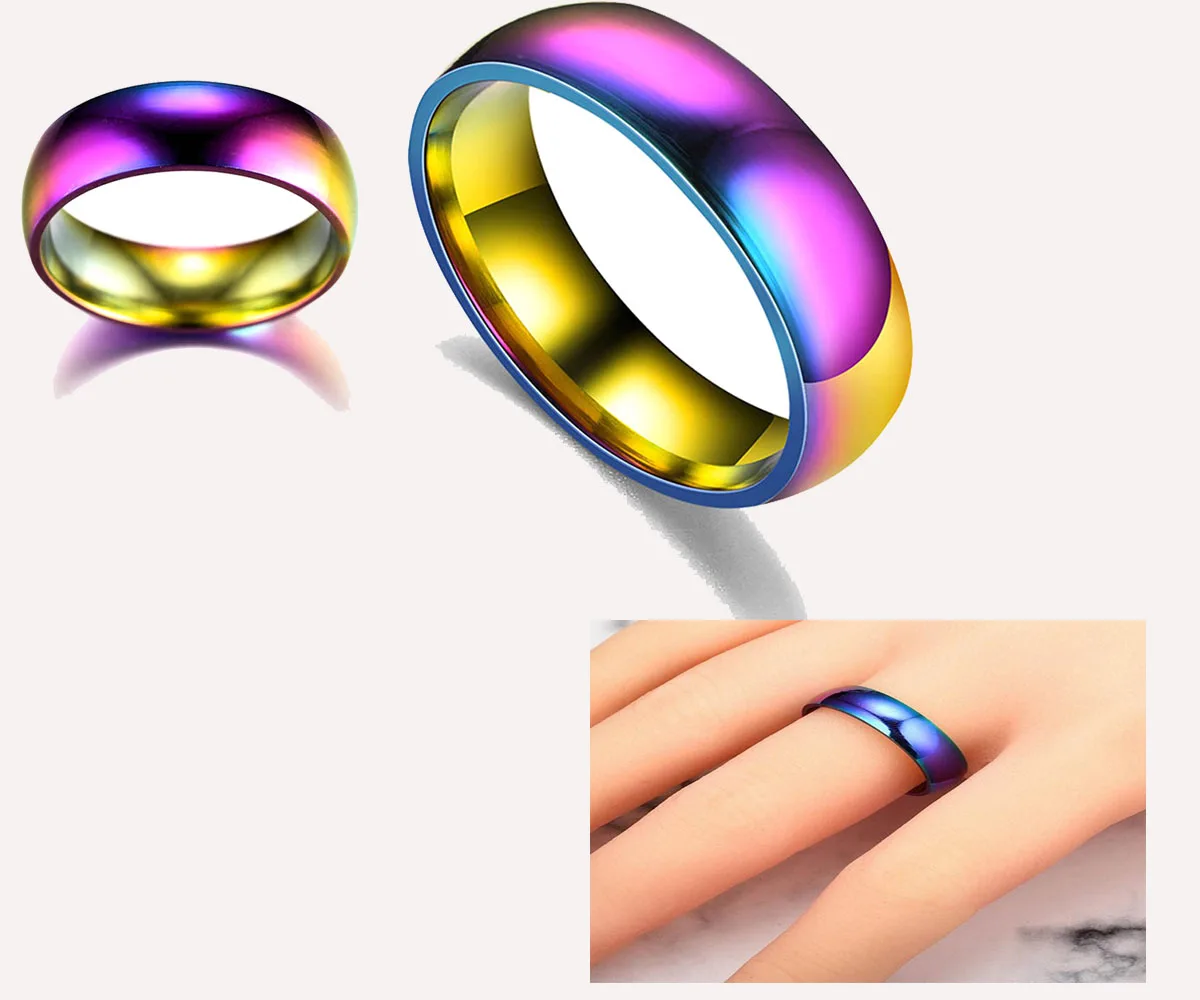 16 23MM Stainless Steel Rings Weight Loss Ring For Women Men Gift
