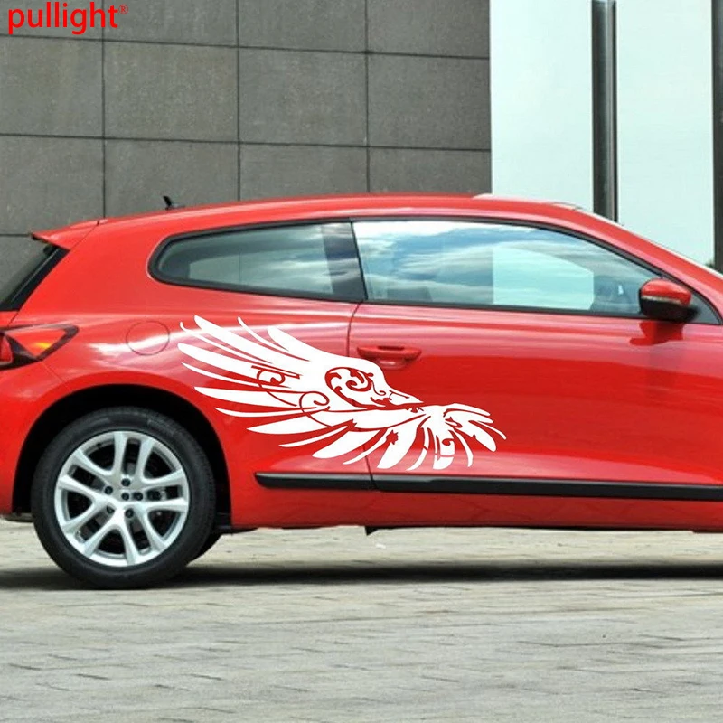 

Car Bird Wings Flowering Racing Door Decal for Vinyl Side sticker