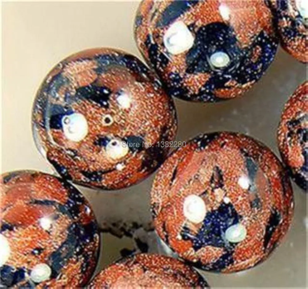 

! 10MM Blue-GOLDSTONE gold stone Abacus Loose beads 15" JT5163
