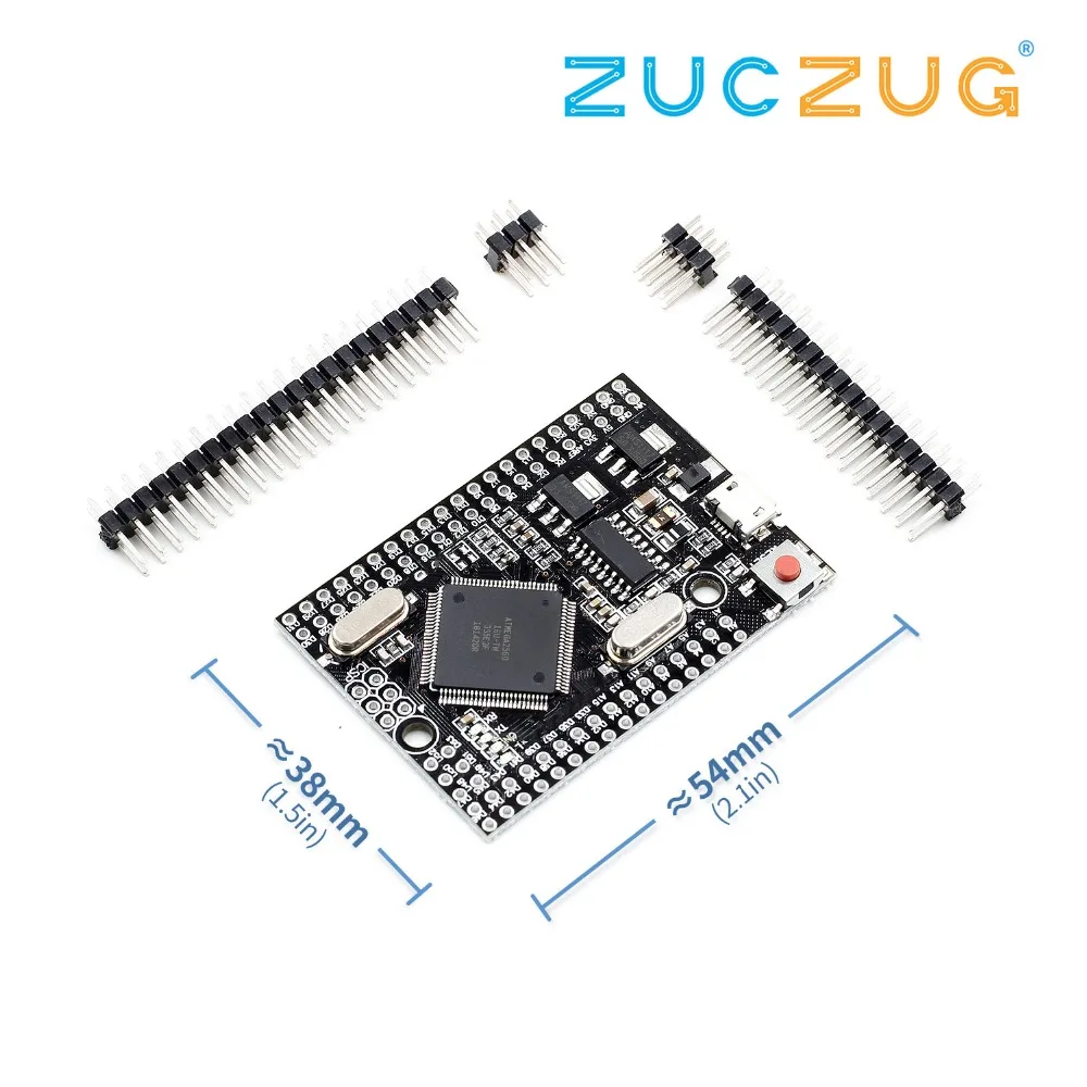 Mega 2560 PRO(встраивание) CH340G/ATmega2560-16AU, с наконечниками для мужчин. Совместим с Mega 2560