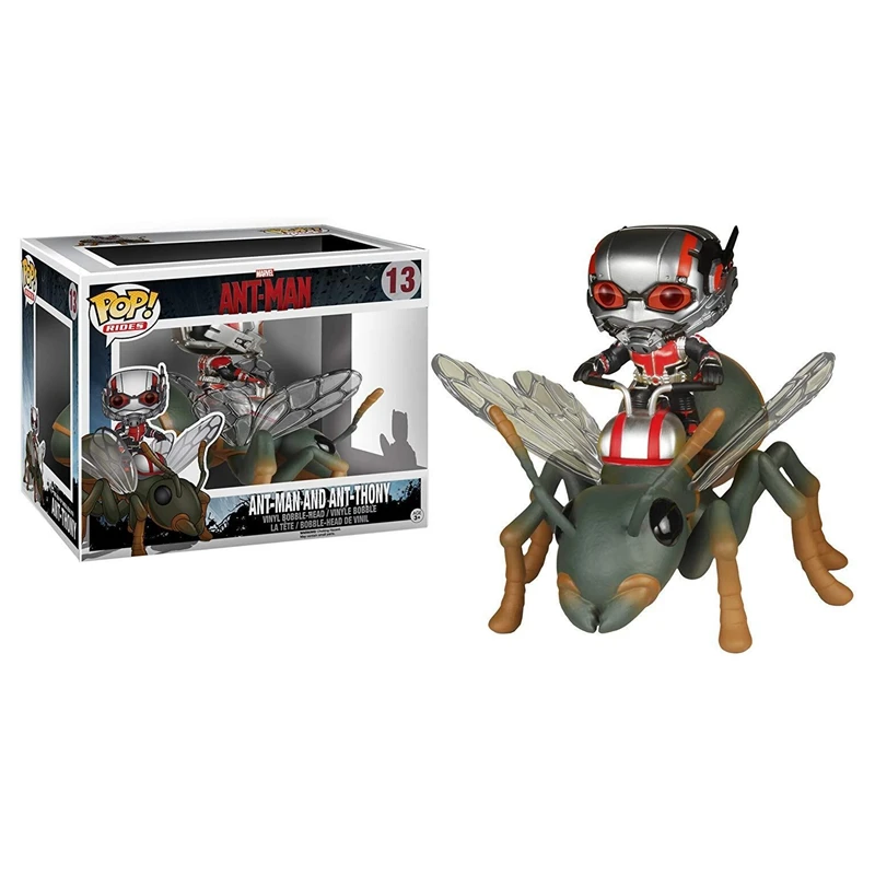 

Marvel AntMan Riding Wasp Thony Super Hero Ant-Man and the Wasp with Bobble Head Vinyl Dolls Figure Toy kids Christmas Gifts