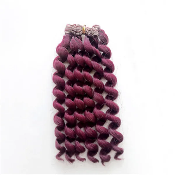 1pcs 20*100cm Screw Curly Hair Extensions for All Dolls DIY Hair Wigs Heat Resistant Fiber Hair Wefts 13