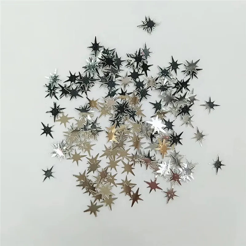 

15g/lot 10mm shiny star laser paillette decoration multicolor craft free shipping