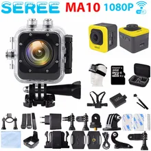 Seree 2017 Последние Экстрим Действий Камеры MA10 WI-FI Full HD Mini 30 М Водонепроницаемая Камера 1080 P Видеокамера