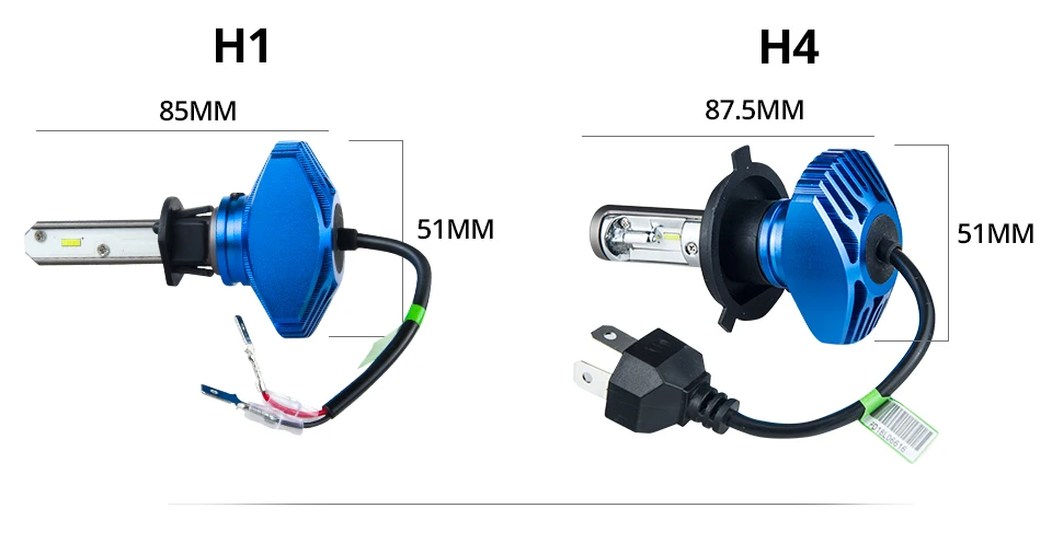 H7 Led H4 Car Bulb H1 H11 Fog Lamp Hb4 Fanless Car Lamp 6500K 12V Led CSP Chips 80Wset 9005 Hb3 LED Auto-styling Headlight 9006 (11)