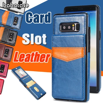 

500pcsLuxury Leather Magnet Shockproof Case For iPhone XS Max XR X 8 7 Plus 6 6S Samsung S8 Plus S7 Edge Retro Card Slot Cover