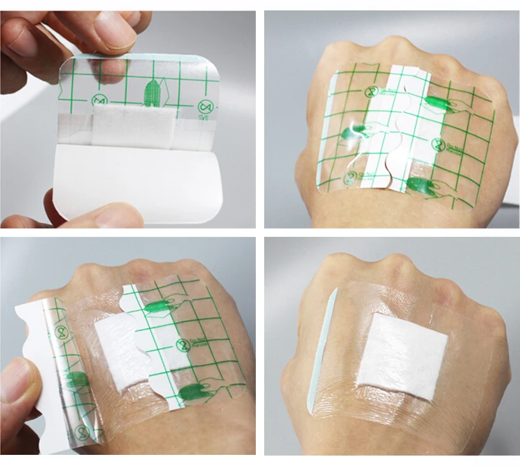 30 pcslot Waterproof Wound Dressing Band-Aid Medical Transparent Sterile Tape Breathable Navel Paste Bath Band-aids Bandages (55)