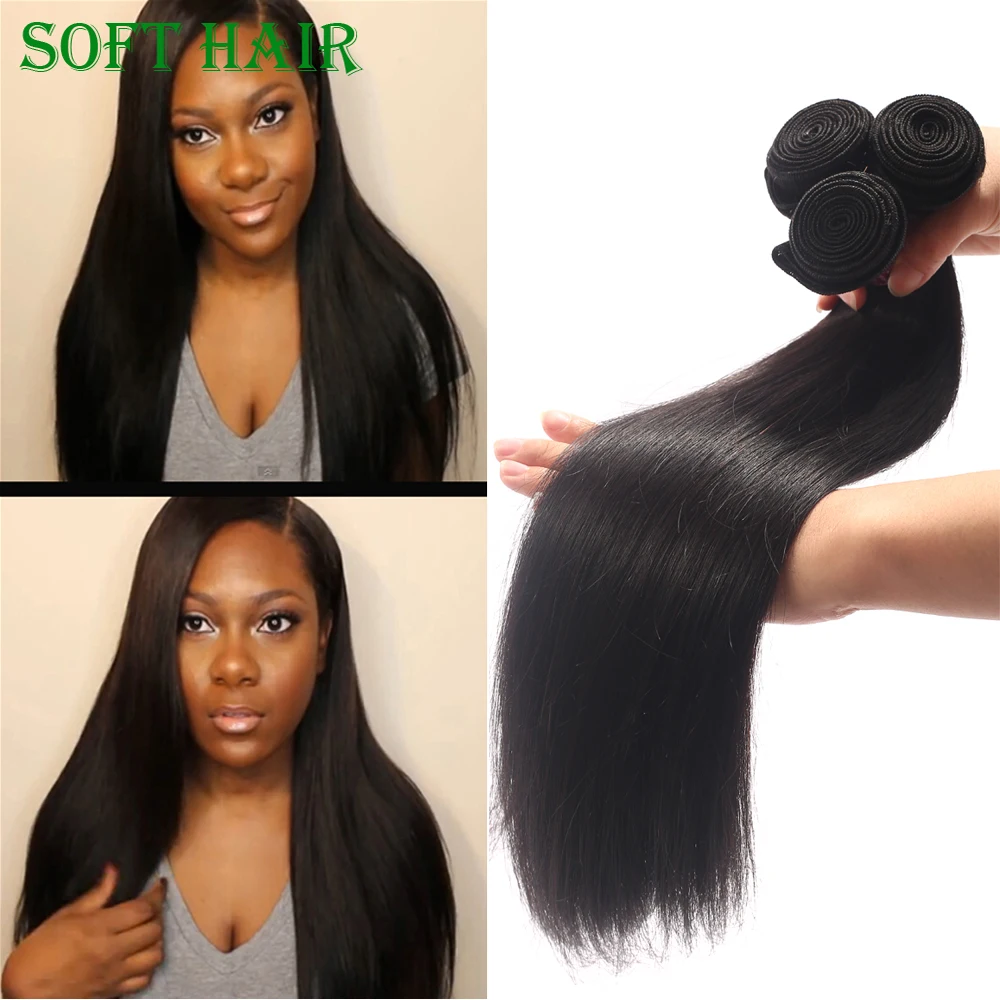 Bella Hair Soft And Smooth Straight Raw Indian Temple Human Hair