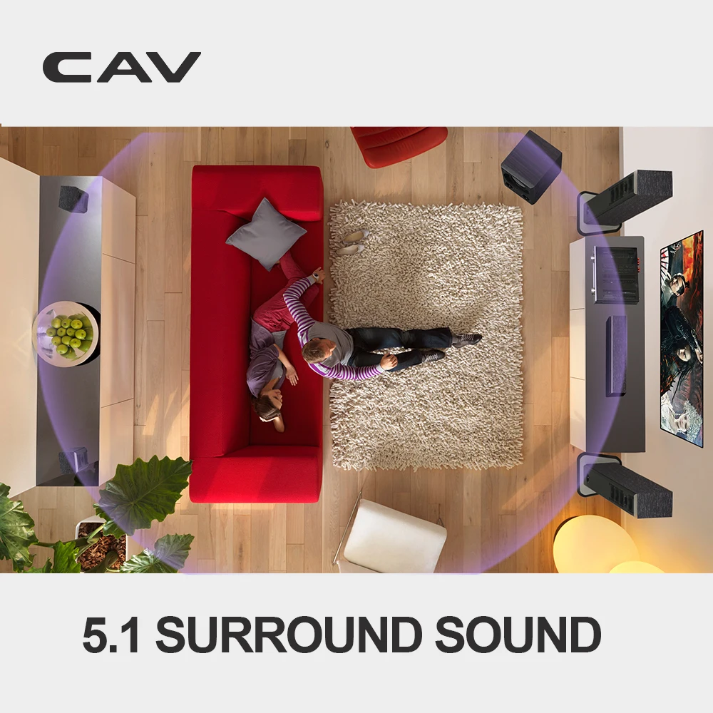 Система домашнего кинотеатра CAV IMAX 5 1 с поддержкой Bluetooth и объемным звуком 1|home theater