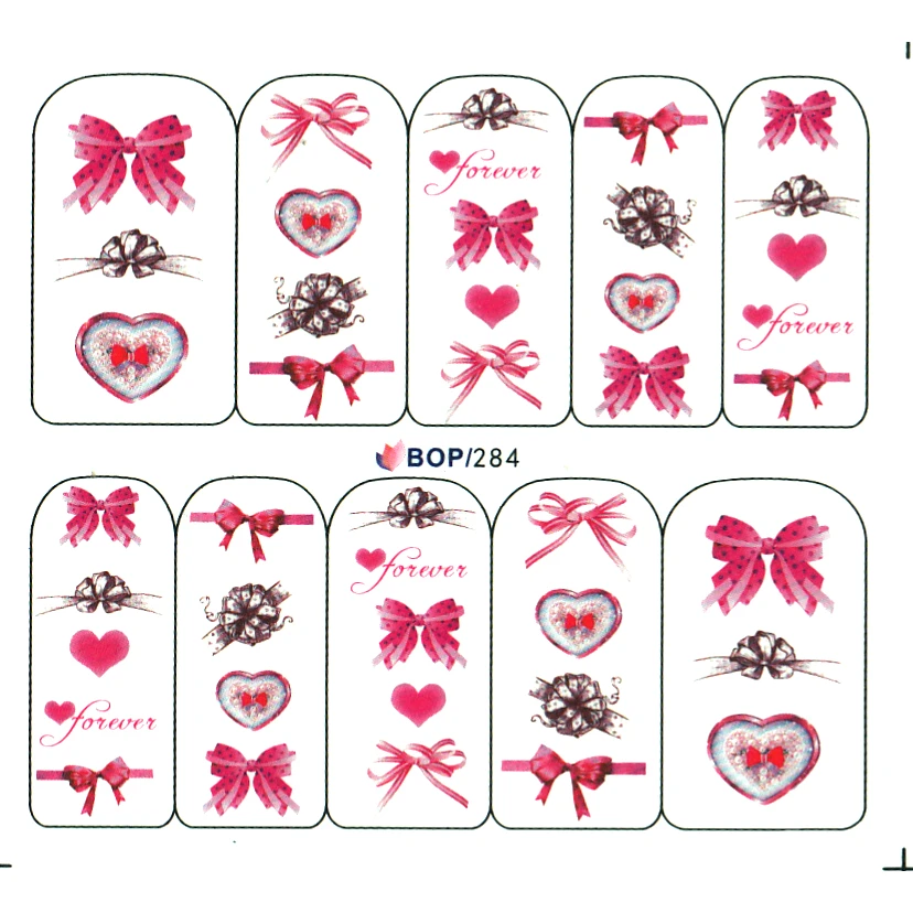

UPRETTEGO NAIL ART WATER DECAL SLIDER NAIL STICKER CHINESE OPERA FACIAL MAKEUP BOW TIE NEW YEAR BOP284-291