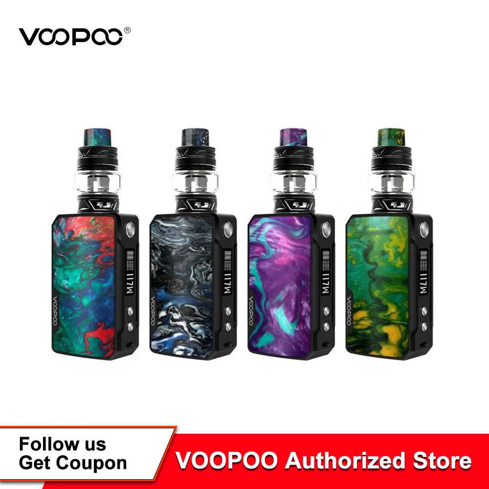 VOOPOO DRAG MINI Kit 117 Вт полимерная коробка мод Uforce T2 Tank P2 катушка 4400 мАч встроенный