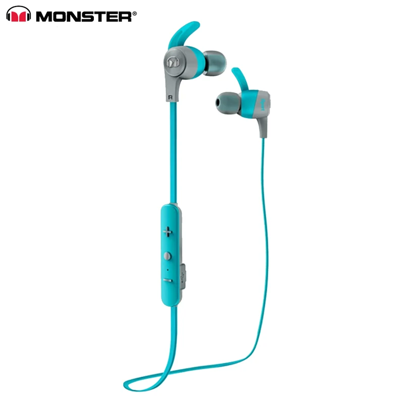 

Original Monster iSport Achieve Wireless In-Ear Sports Earphone With Mic Running Sweatproof Noise Reduction Bluetooth Earphones