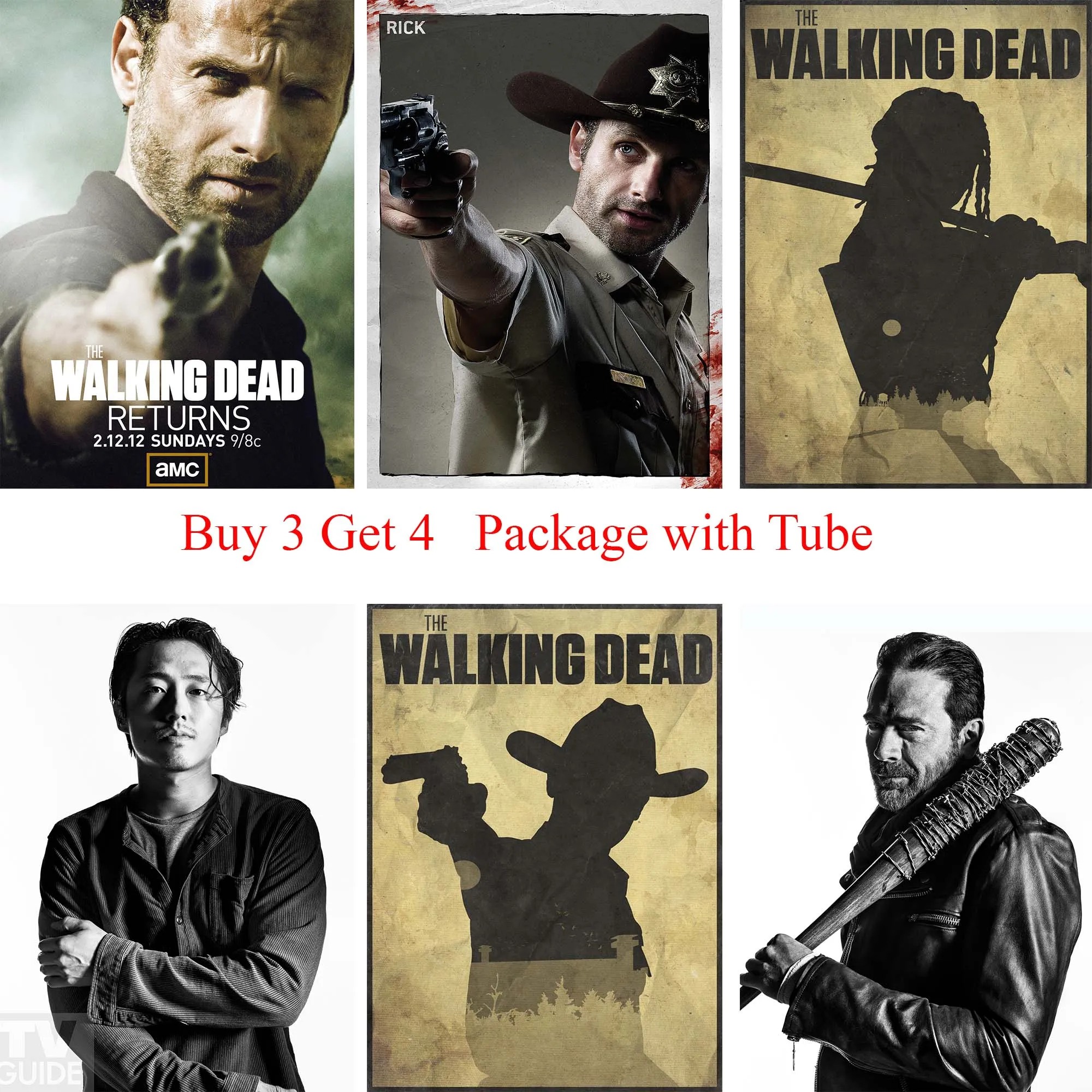 

The Walking Dead Character Posters Livingroom Decoration Bedroom White Coated Paper Prints