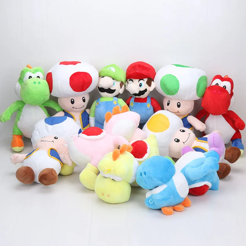 super mario bros plushies