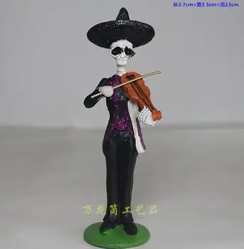 

Halloween skeleton person violin sandware psychological sandbox accessories manufacturers direct inventory wholesale