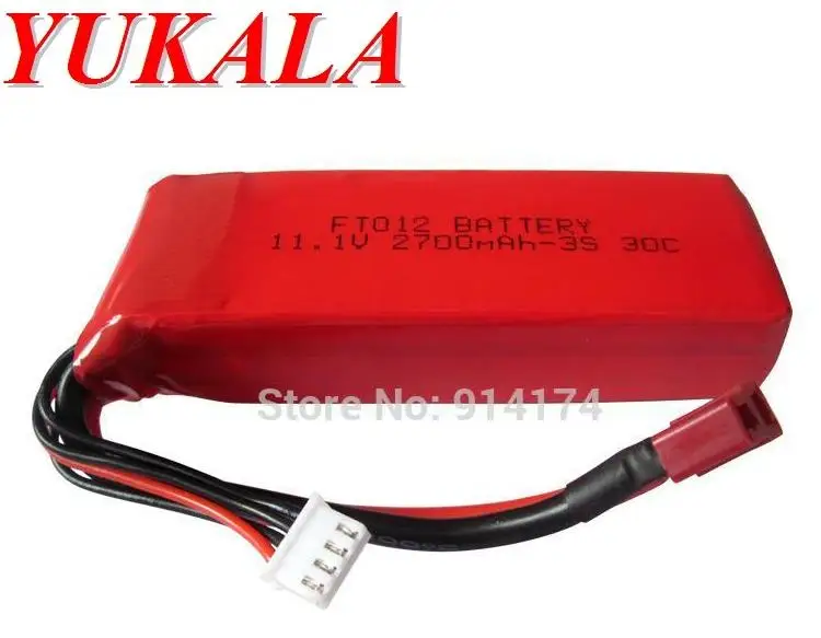 Yukala FT012 2.4 جرام rc قارب سباق 11.1 فولت 2700 مللي أمبير بطارية ليثيوم بوليمر