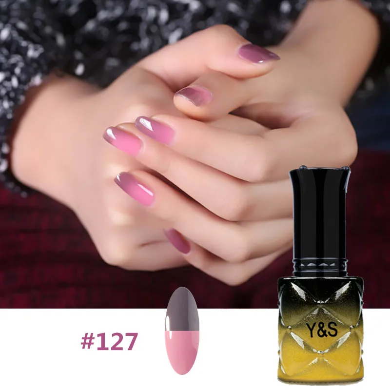 

Y&S Popular Temperature Changing Gel Color LED UV Gel Nail Polish 8ml Chameleon Nail Gel LED UV Soak Off Long Lasting Gel Polish