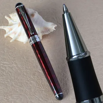 

JINHAO X750 WINE AND SILVER ROLLER BALL PEN WITH BLACK FOG JINHAO 750
