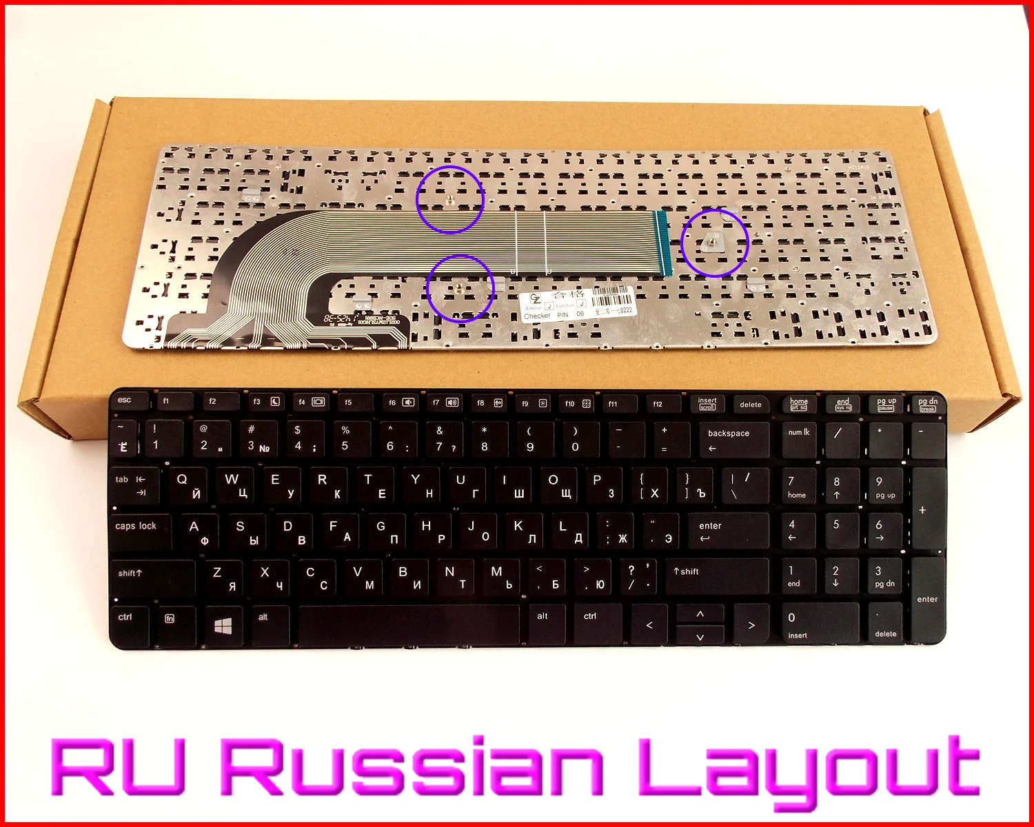 New Keyboard RU Russian Version for HP PROBOOK 450 G0 455 G1 470 727682-001 MP-12M73US-422 MP-12M7 721953-001 Laptop | Компьютеры и