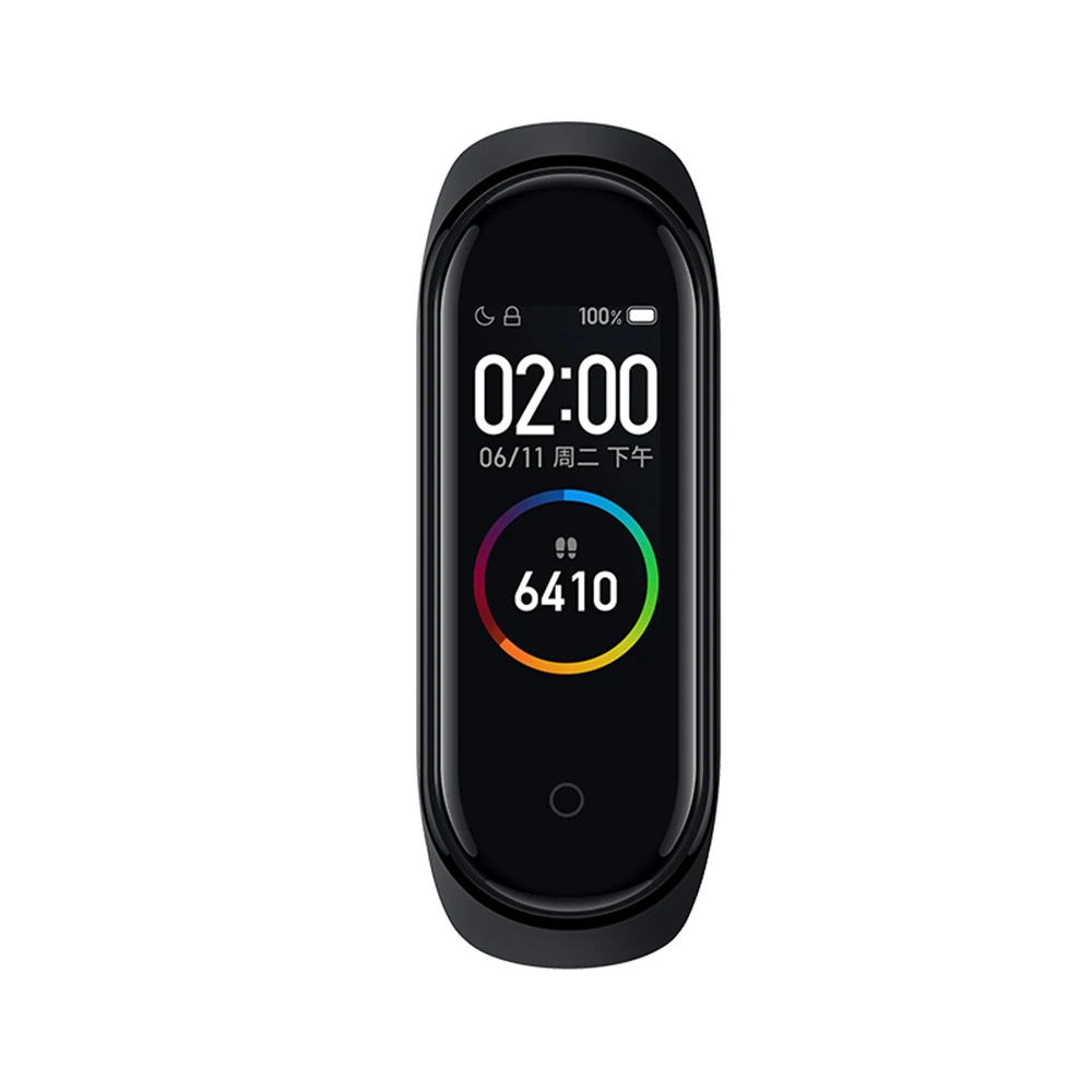 Оригинал новинка 2019 Xiaomi Mi Band 4 смарт браслет Miband пульсометр фитнес AMOLED цветной