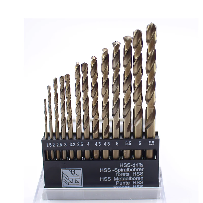 13pcs co drill bits 3