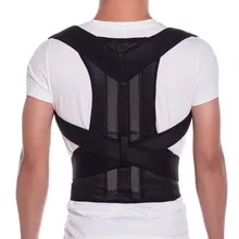Корректор осанки для спины, поясничные подтяжки, поддерживающий пояс для позвоночника, регулируемый Корсет для взрослых, коррекция осанки, поддержка перелома 4XL