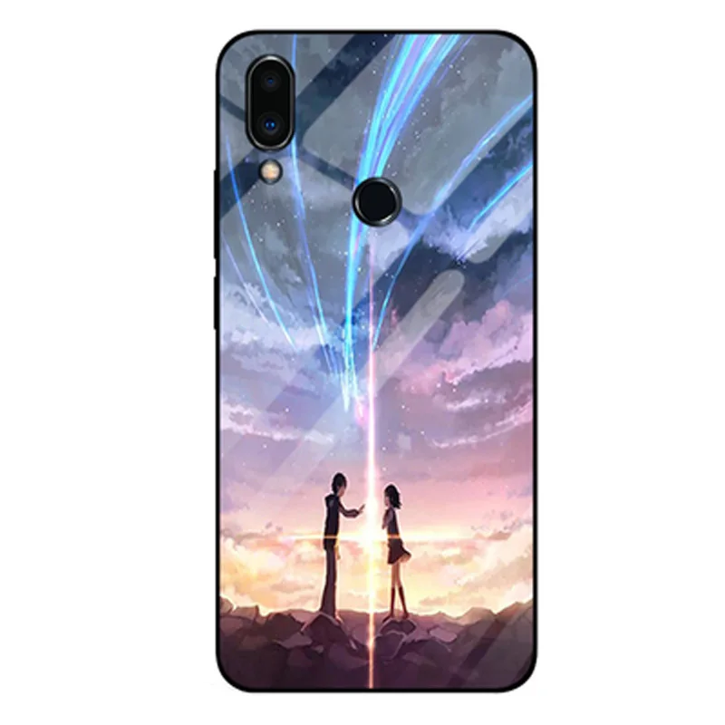 Для Mei zu Note 9 чехол Note9 из закаленного стекла силикона ТПУ Рамка стекло Жесткий чехол для Meizu Note9 M923Q оболочка Note 9 чехол для телефона s