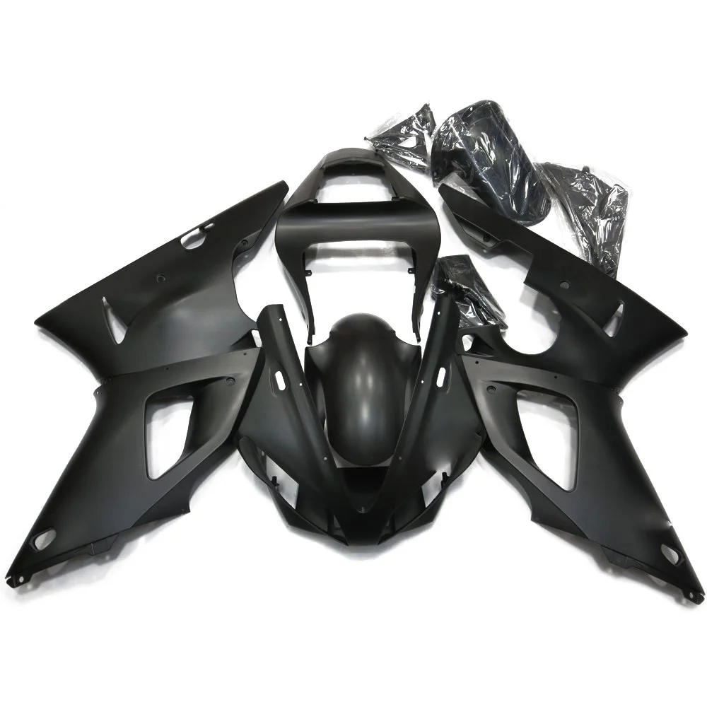 

For Yamaha YZF-R1 00-01 Full Bodywork Kits Fairing Plastic Matte Black Injection Molded UV light YZF1000 YZF R1 2000 2001