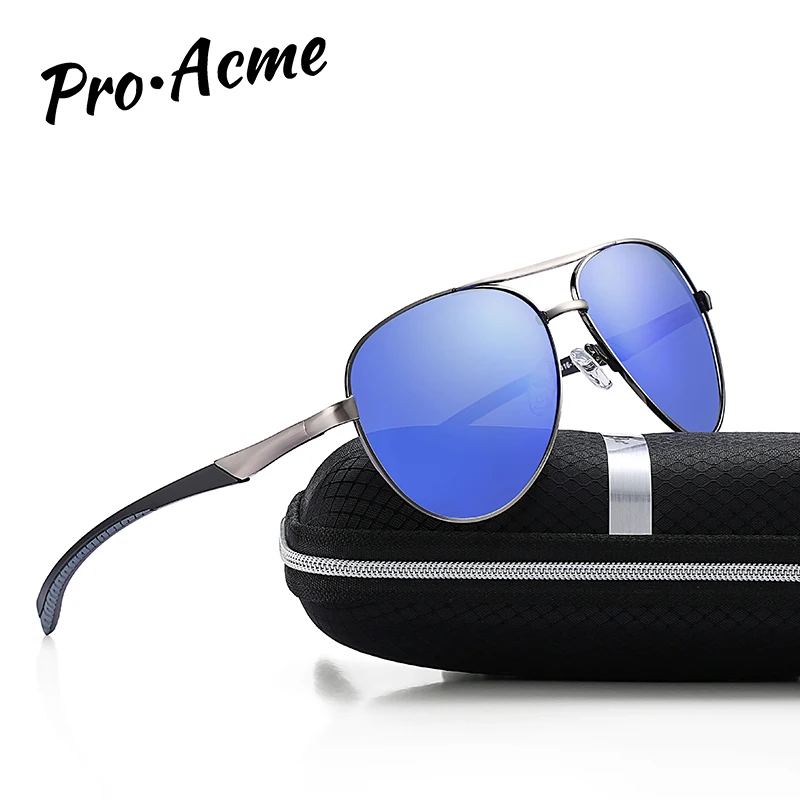 

Pro Acme Classic Men Polarized Sunglasses Metal frame Aviation Sun Glasses Driving Glasses Coating Mirror Glasses for Men P0524
