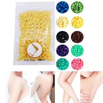 

100g Depilatory Wax Beans No Strip Depilatory Solid Arms Legs Face Skin Bikini Beauty Care Product Hair Removal Waxing Hot Mdf