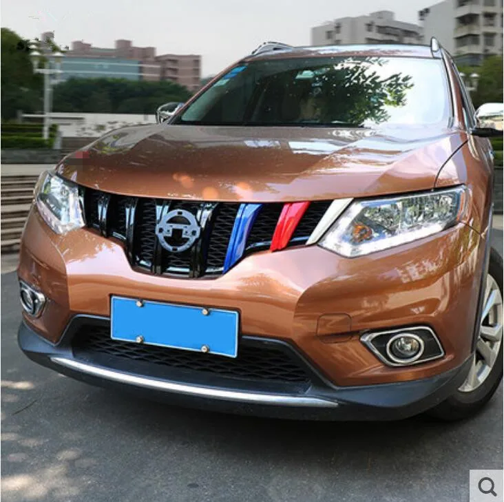 Сетка для переднего бампера автомобиля решетка 14-16 Nissan X-Trail XTrail Rogue 2014 2015 2016 от EMS |
