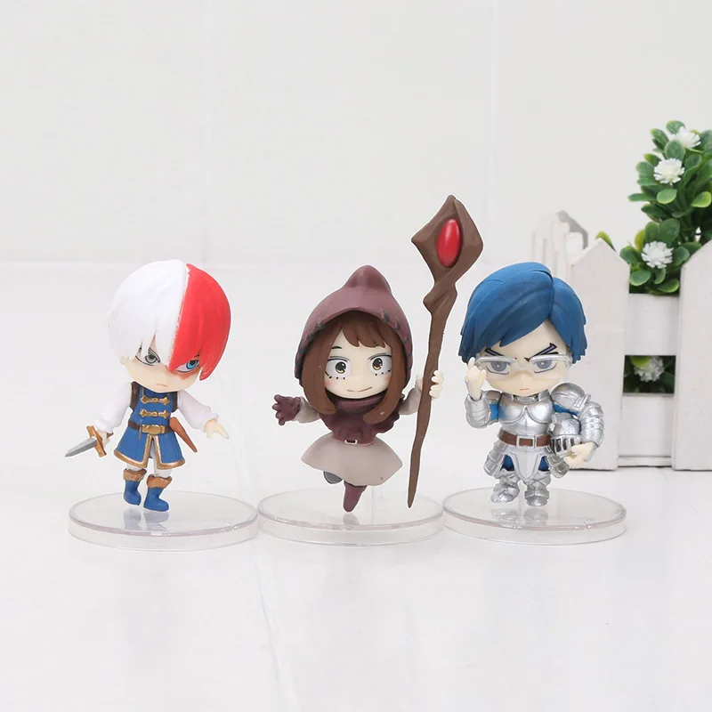 3-6cm 6pcs/set My Hero Academia Iida Tenya Todoroki Shoto Bakugou Katsuki Midoriya Izuku OCHACO URARAKA PVC Action figure toys