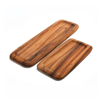 

European / Japanese / solid wood square plate Acacia fruit cake plate wood wooden tray plate