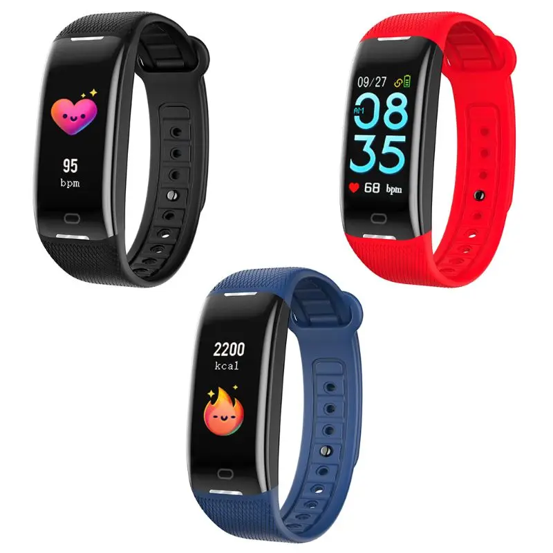 

Fitness Trackers, IP68 Waterproof with Heart Rate Monitor, Bluetooth 4.0 Waterproof Smart Fitness Wristband Silicone Bracelet
