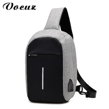 VOCUZ New Arrival Crossbody Bags Men Anti-theft Chest Pack Summer Short Trip Messengers Bag Water Repellent Shoulder Bag