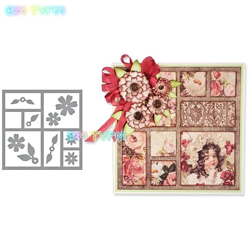

Decorative frame leaf flower Metal cutting dies new 2018 DIY Scrapbooking album Decorative Embossing Hand-on Paper Cards
