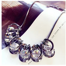 Секционный кристалл рыбы из Swarovskis опал колье одежда ожерелья 925 ювелирные изделия для женщин для рождественской вечеринки
