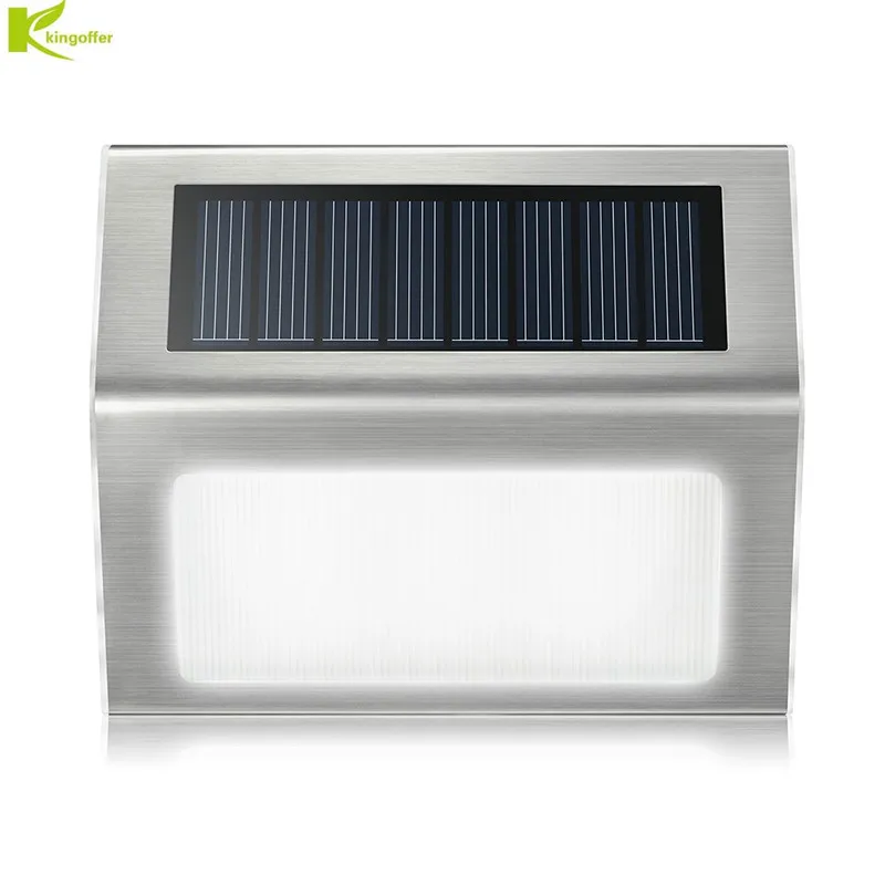

Stainless Steel 3LED Solar Light Waterproof Outdoor Solar Power Garden Light Energy Saving Pathway Led Stair Wall Lamp