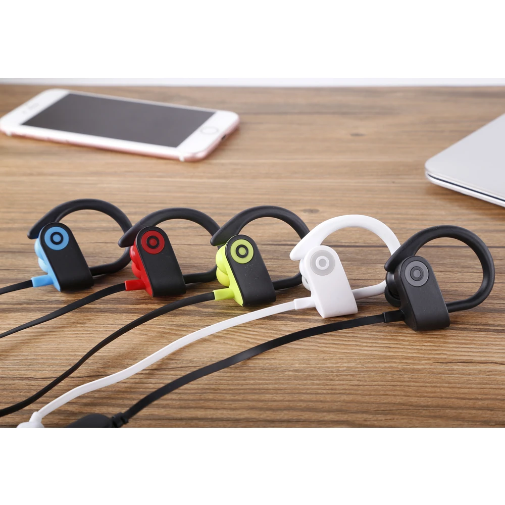 Модные BT 007 Беспроводной Спортивные наушники Bluetooth 4 2 ухо крюк гарнитуру Hands Free бас