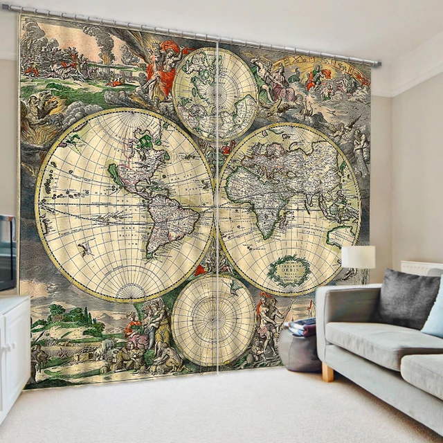 office window curtains blind vintage world map window curtains thick backout office shround home decoration bedding living room curtain customized office window curtains blind vintage world map window curtains thick backout office shround home decoration bedding living room curtain customized