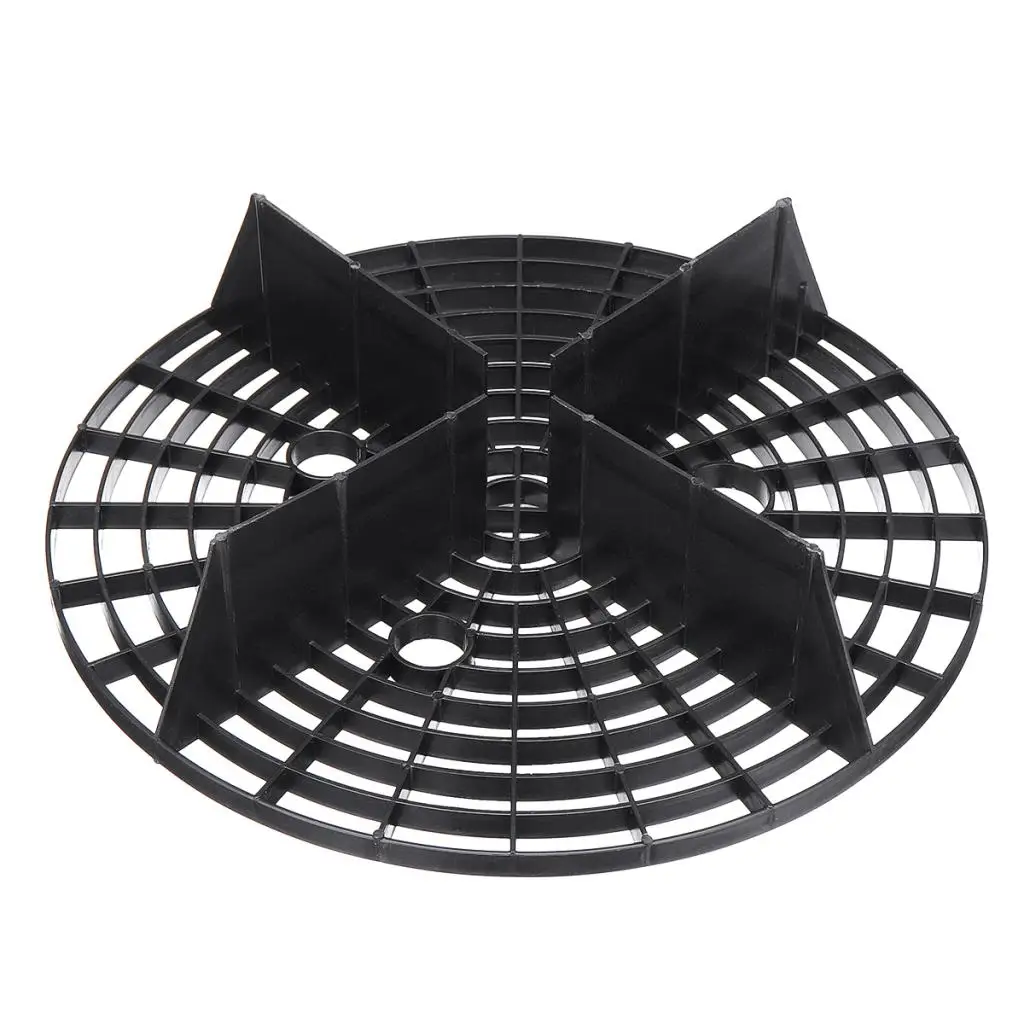 23.5cm Car Wash Grit Guard Insert Washboard Water Bucket Filter Scratch Dirt Water Bucket Filter Anti Scratch Tool Plastic Black