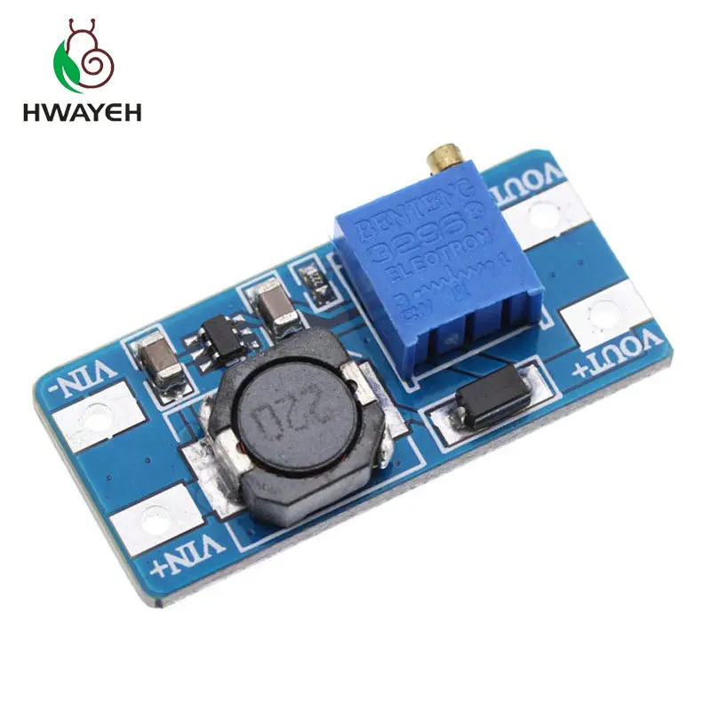 

Free Shipping 10Pcs/lot MT3608 2A Max DC-DC Step Up Power Module Booster Power Module for