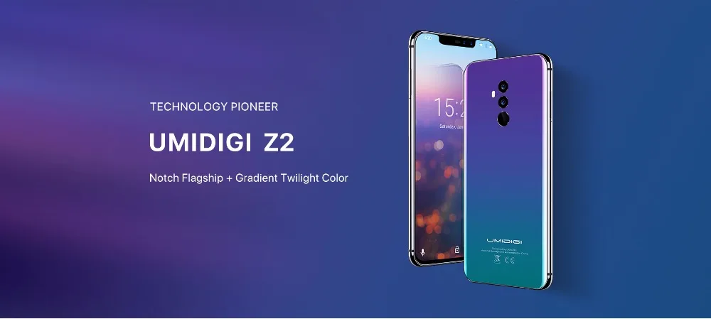 UMIDIGI Z2 глобальная версия Android 8,1 6," FHD+ полный дисплей Helio P23 6 ГБ+ 64 Гб Двойная камера 16 Мп+ 8 Мп 3850 мАч Face ID 4G смартфон